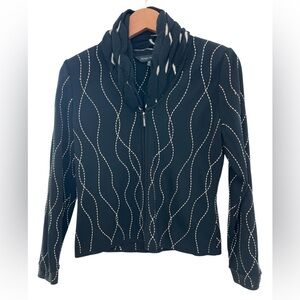 Ming Wang Full Zip Sweater